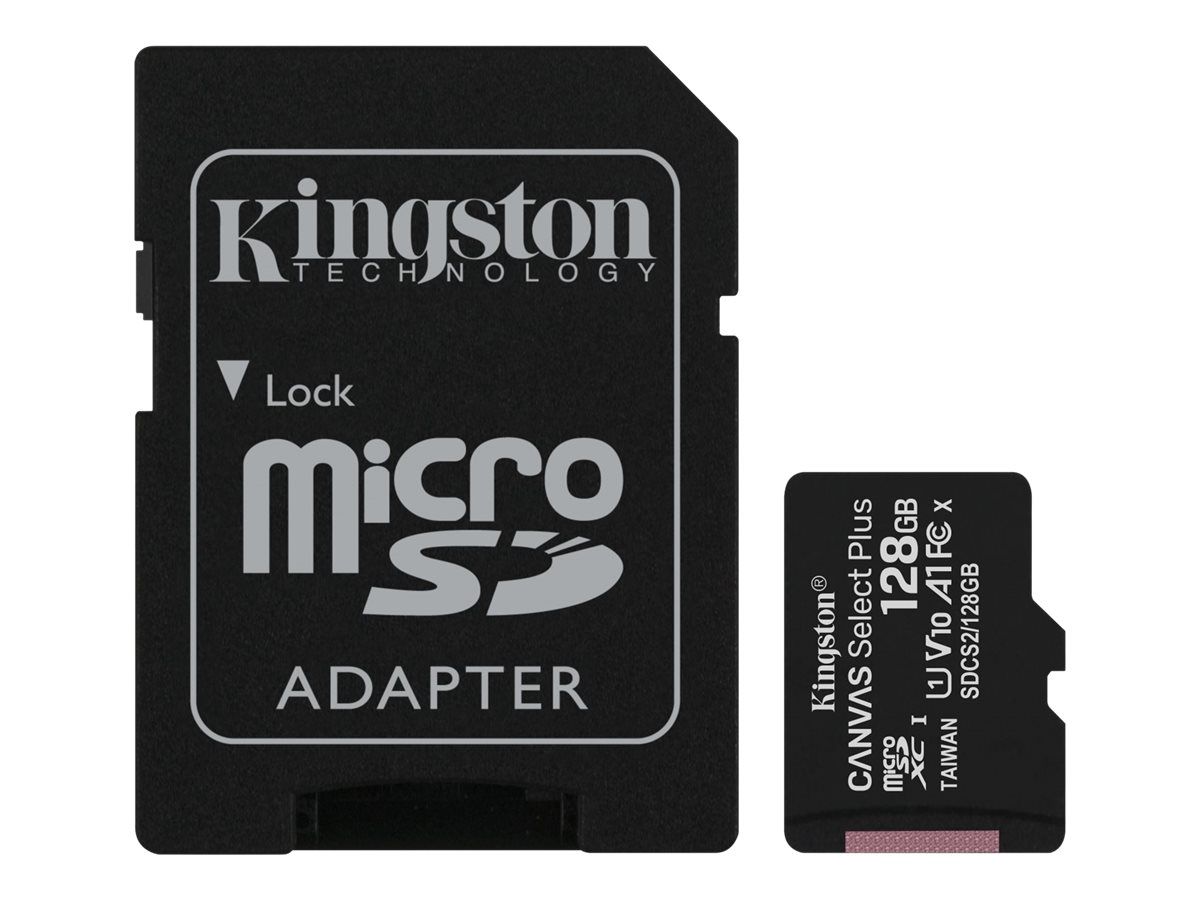 Kingston Canvas Select Plus - Flash-muistikortti 128GB